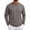 Gray, variant on Delconic Men's Long Sleeve Shirt with Pocket Cotton Crew Neck Shirts Casual Lightweight T-Shirt Black L
