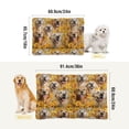 thumbnail image 3 of Iauyy 18x24inch Washable Dog Bed Mats, 4cm Thick Comfort Pet Bed with Non-Slip Bottom for Crates, Indoors & Outdoors - Puppy Essentials,Silly Dog, 3 of 5