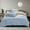 Light Blue, variant on EDHITNR All-Season Bedding Set, 4-Piece Washable Cotton Bed Sheet Duvet Cover Pillowcases, Solid Color Complete Bed Set for Queen King Size Modern Bedroom