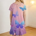 thumbnail image 6 of Cethrio Girls' Nightgowns Size 10-12, Loose Fit Comfy Short Sleeve Summer Kids Sleep Dresses Sleepwear Multicolor Size 10, 6 of 8