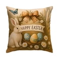 thumbnail image 2 of Apmemiss Easter Clearance 17.7x17.7In Easter Bunny Print Pillowcase, 2 of 7