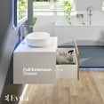 thumbnail image 4 of Eviva Santa Monica 36" White Oak Wall Mount Bathroom Vanity w/ Solid Surface Sink, 4 of 5