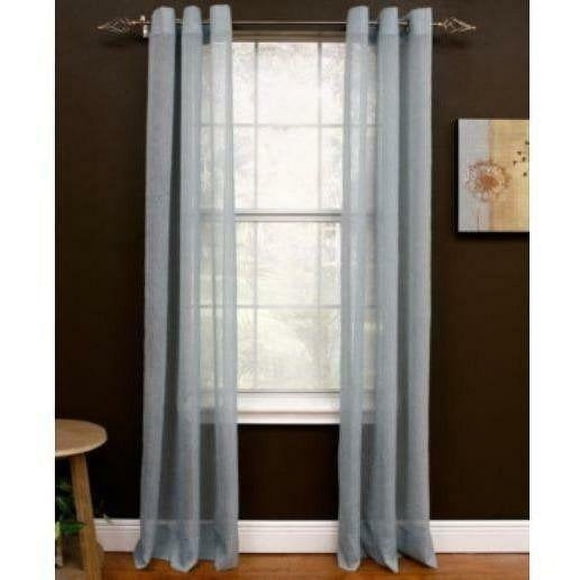 Miller Curtains Panneau Transparent Preston à Poche pour Tringle 52 x 95
