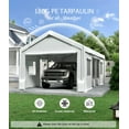 thumbnail image 2 of Garvee Waterproof  Carport Canopy Cover,  10 x20 Feet , White, 2 of 6