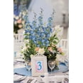 thumbnail image 3 of Blue Silk Flowers 9Blue Delphinium Artificial Flowers Combo Clematis Greenery 33.5" Long Stem Flowers for Tall Vase Bluebonnet Decor Floral Centerpiece Bridal Bouquets for Wedding (Blue), 3 of 5