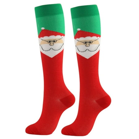 

2023 Clearance Sale! TMOYZQ Christmas Socks for Women Unisex Adults Women Cartoon Christmas Print 3D Socks Warm Pressure Stockings Holiday Gifts on Clearance