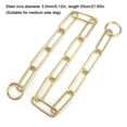 thumbnail image 3 of Dog Chain, Yellow Pet Traction Rope Dog Choke Chain  For Medium And Large Size Dog For Training Choke For For M L Dogs, 3 of 8