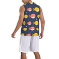 thumbnail image 2 of Naloa Cute Puffer Fish Basketball Jersey Reversible Men's Mesh Athletic Sports Shirts Training Practice S-4XLXX-Large, 2 of 6