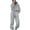 Gray womens 2 piece sets, variant on Usmixi Womens 2 Piece Outfits Long Sleeve Lounge Sets for Women Drawstring Hooded Sweatshirt and Jogger Sweatpant Sweatsuits Sets with Pocket Ladies Girls Sports Tracksuit Sets on Sale