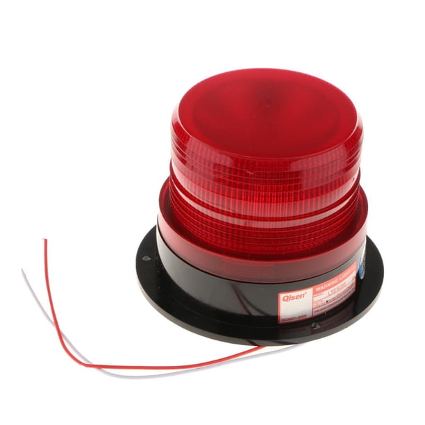 Lámpara de advertencia de vehículos de construcción industrial de tráfico LED DC 12V / 24V rojo Zulema Luz de la lámpara de señal de alarma