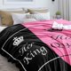 thumbnail image 2 of LHSHID Wedding Gifts for Couples Wife Anniversary Blanket Flannel Soft and Comfortable Anti static Bed Sofa Blanket 30x40in, 2 of 6