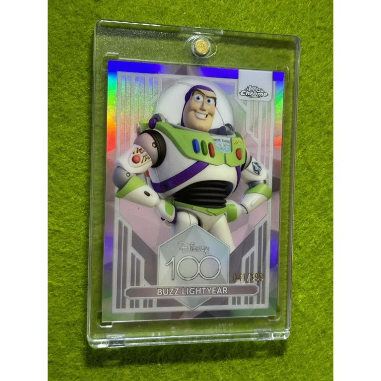 Buzz LightYear DISNEY 100 PINK REFRACTOR # /399 Toy Story CARD