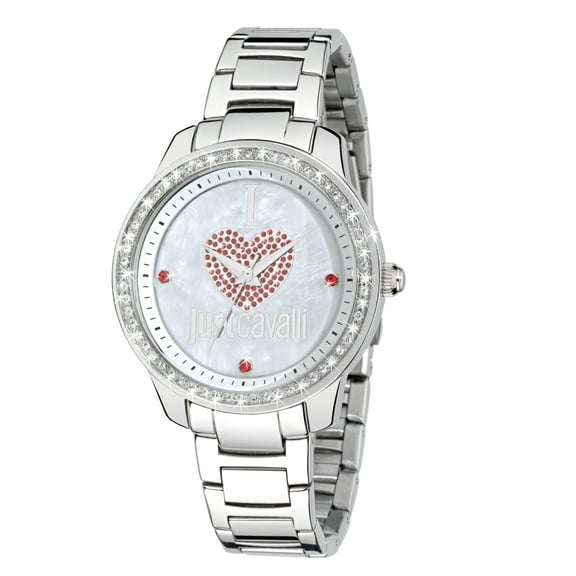 Women's R7253196503 Shiny Crystals Silver Dial Steel Wristwatch