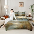 thumbnail image 3 of jejeloiu Rustic Mallard Full Size Comforter Sets,Flying Duck Bedding Sets For Adults Reversible 3-Piece, 3 of 7