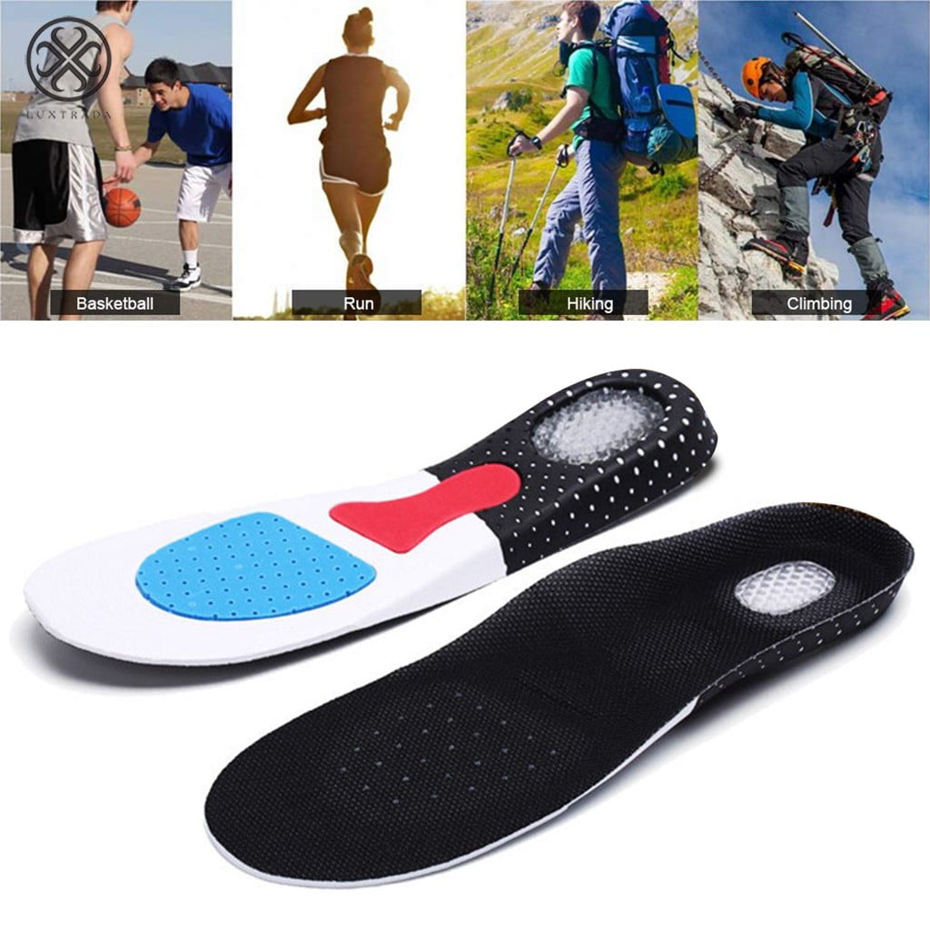 Unisex Gel Orthotic Insoles Sport Running Insert Shoe Pads Arch Support Cushion 