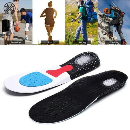 Luxtrada 1 Pair Gel Orthotic Sport Running Insoles Insert Shoe Pad Arch Support Cushion (For Men /