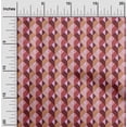 thumbnail image 2 of oneOone Silk Tabby Maroon Fabric Geometric Diy Clothing Quilting Fabric Print Fabric By Yard 42 Inch Wide, 2 of 4