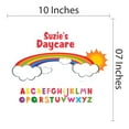 thumbnail image 3 of Kids Room Multicolored Rainbow Alphabet Daycare Peel and Stick Wall Decals - Custom Name Giant Wall Decal- Vinyl Sticker Decoration for Daycare Classroom or Playroom-Size : 10" x 7"., 3 of 4