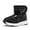Black, variant on Eashi Kids Boys Girls Snow Boots Winter Waterproof Slip Resistant Cold Weather Shoes (Toddler/Little Kid/Big Kid)