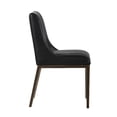 thumbnail image 3 of Sunpan Halden 20" Modern Faux Leather and Steel Dining Chair in Vintage Black, 3 of 8