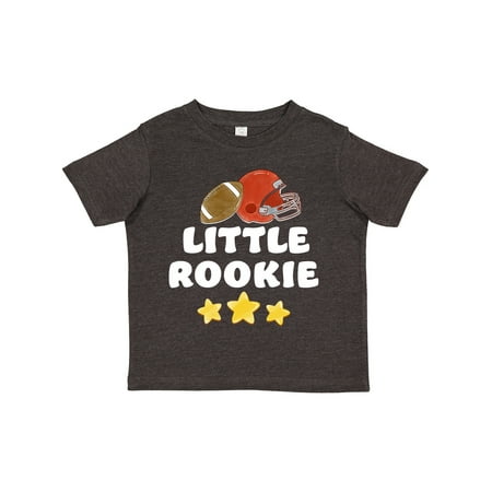 

Inktastic Little Rookie Football Red Helmet and Yellow Stars Gift Toddler Boy or Toddler Girl T-Shirt
