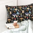 thumbnail image 6 of Kll Mushrooms And Autumn Leaves Pillow Covers Envelope Closure,Super Soft And Cozy Fuzzy Fleece Pillow Case Cover 20"X30", 6 of 9