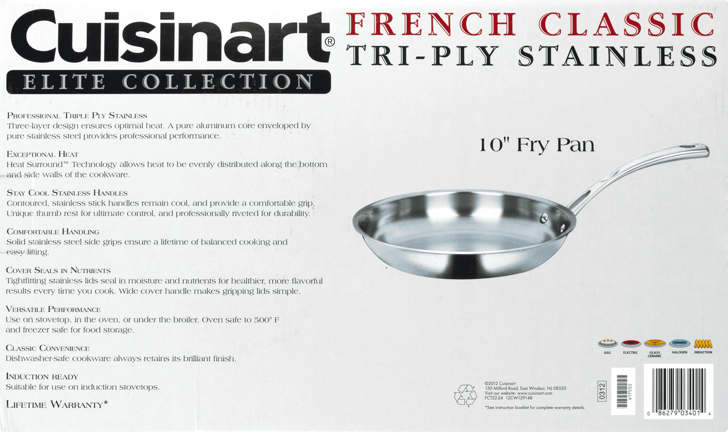 Buy Cuisinart French Classic 3 Layer Stainless 10 Inch Nonstick Crepe Pan  from Japan - Buy authentic Plus exclusive items from Japan