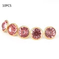 thumbnail image 1 of 10PCS Colorful Rhinestone Rivets Cap Stud For Diy Craft Decoration(pink Crystal), 1 of 9