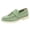 Green, variant on HEWUQI Loafers for Women Suede Cushioned Slip on Closed Toe Work Flat Shoes Comfortable Vintage Work Daily Casual Dress Moccasins Hot Pink Size 9.5