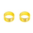 thumbnail image 2 of bedienty Knitting Rings Finger for Protection Thimble Adjustable Sewing Loop Specially-designed Crochet Tools for Home Yarn Crafts Thicken Fu Gold Ring 2Set, 2 of 6