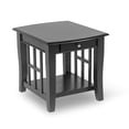 thumbnail image 1 of Cassidy Table d'Appoint en Bois à 1 Tiroir, Fini Noir, 1 of 5