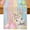 Blue Yellow Pink, variant on Colorful Easter Table Runner 36 Inches Long for Kitchen Dining, Spring Easter Bunny Eggs Floral Wooden Dresser Scarf Farmhouse, Dining Table Decorations for Wedding/Parties, 13 x 36 In