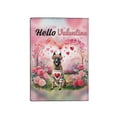thumbnail image 2 of Hello Valentine’s Day Belgian Malinois Flower Crown Romantic Pink Floral Travel Passport Wallet Sheepdog Dog Lover Gifts PU Leather Passport Holder Cover - 00031, 2 of 5
