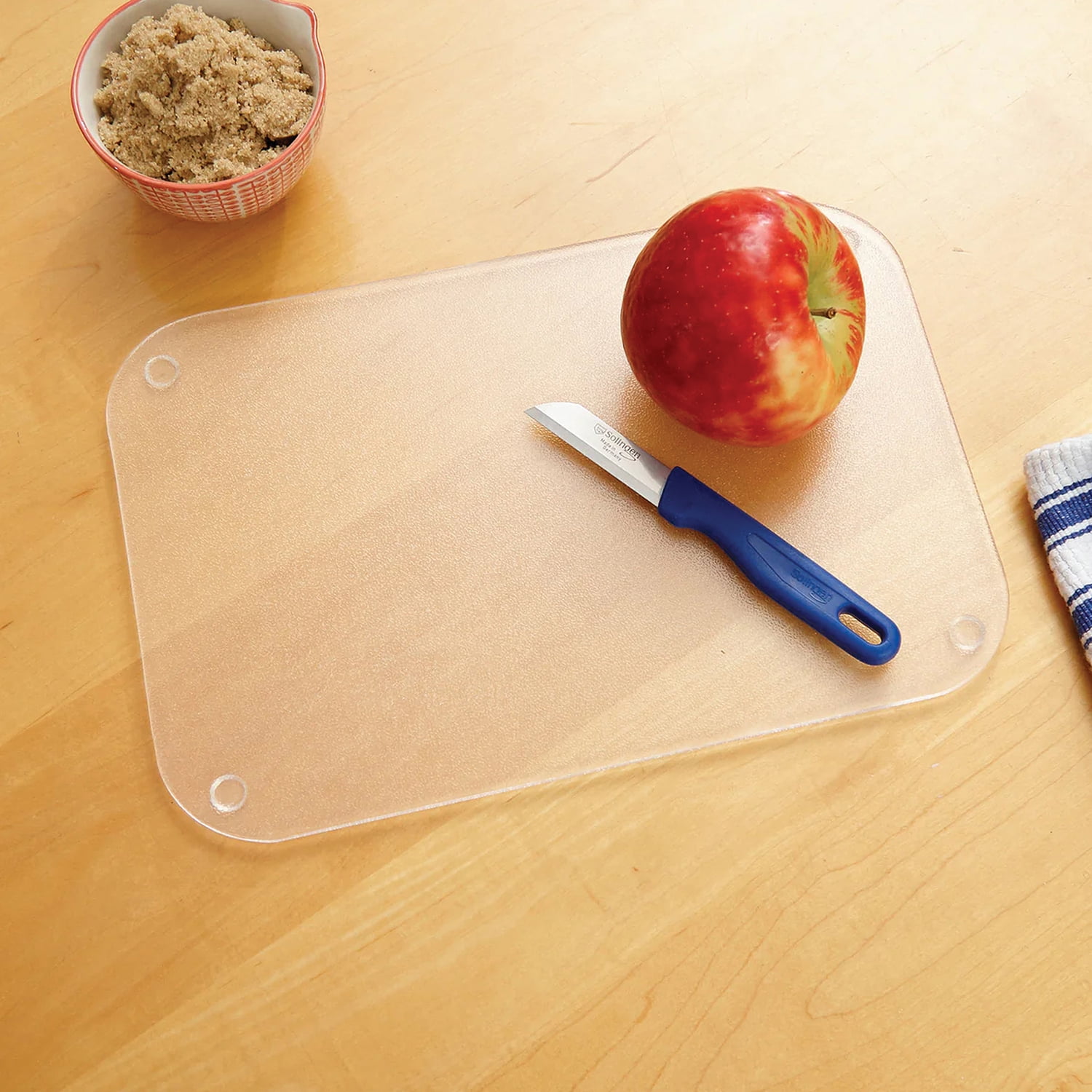 Better Houseware Acrylic Cutting Board, Silver, Medium