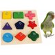 thumbnail image 1 of CHAO Juguetes educativos para loros, juguetes educativos, comedero para pájaros, juguetes de madera, hámster, jerbo, loro, periquito, bloque de juguete, Color aleatorio, 1 of 5