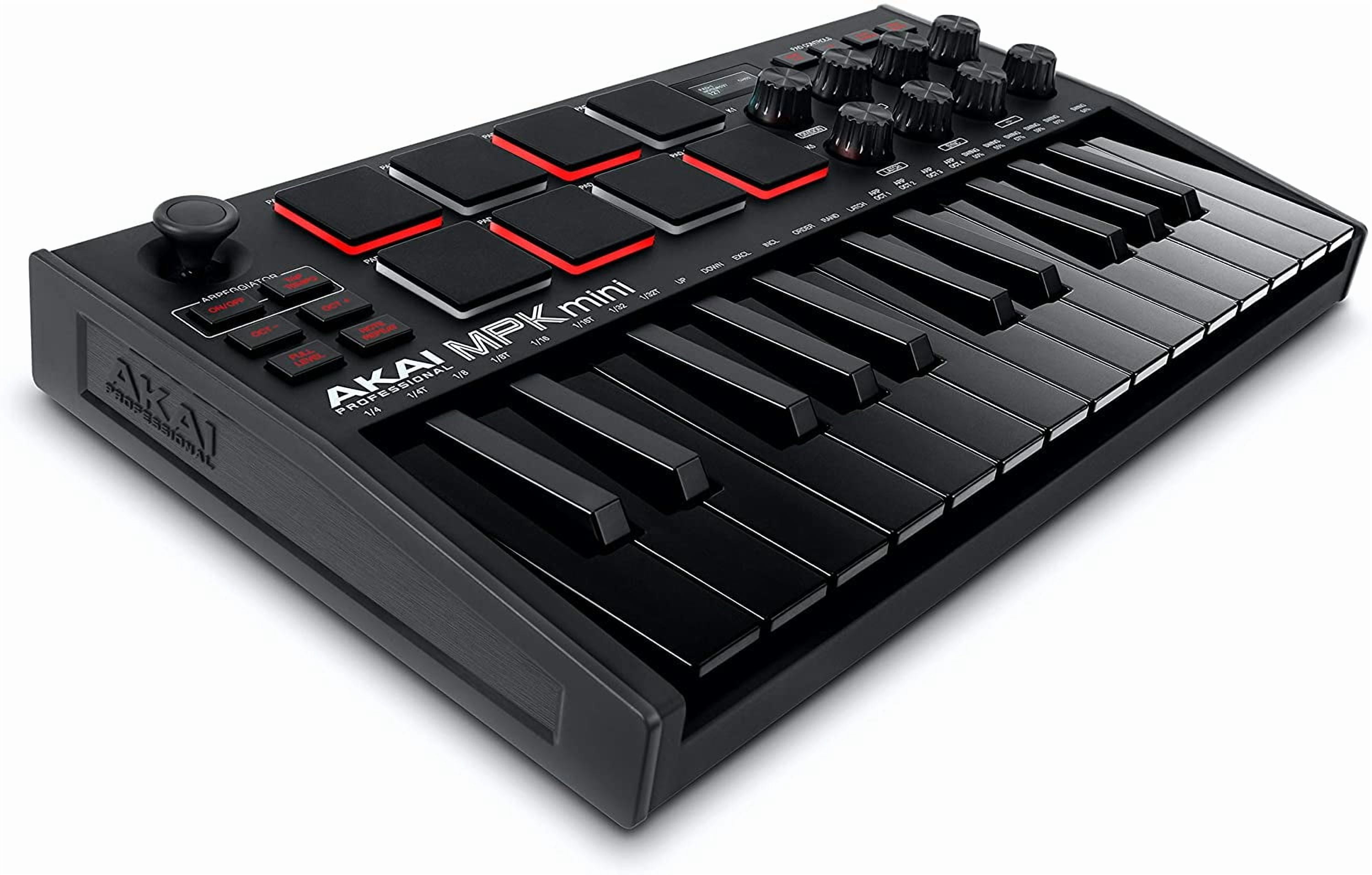 AKAI Pro MPK Mini MK3 | 25 Key USB MIDI Keyboard, 8 Backlit