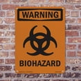 thumbnail image 5 of Biohazard With Symbol OSHA WARNING Rigid Plastic Sign 18 Inch x 12 Inch - 5 Pack, 5 of 8