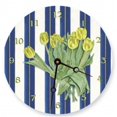 thumbnail image 1 of Lexington Studios 23088R - Y Yellow Tulips Round Clock, 1 of 1