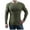Army Green, variant on Fesfesfes Long Sleeve Shirt for Men Casual Solid Round Neck Pullover Long Sleeve Sweater Slim Fit Bottoming Knit Top Sale Items