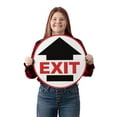 thumbnail image 4 of TRADESAFE Exit Sign with Up Arrow, Anti Slip Safety Sign, 17” Diameter Floor Sticker, 12 Mil Vinyl, 4 of 8