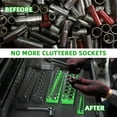 thumbnail image 7 of NN Magnetic Socket Organizer Holder Set For Tool Box Drawer, Toolbox Organization Including 1/4", 3/8" and 1/2" Drive Metric SAE Socket Trays (Sockets are not Included), 7 of 7