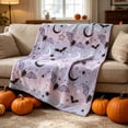thumbnail image 3 of Halloween Decorations Savings, Tarmeek Halloween Throw Blanket Festive Flannel Fleece Decorative Soft Warm Lightweight Vacuum Packed for Sofa Couch Bedroom All Season, Halloween Decor, 3 of 9