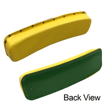Back Rest Seat Cushion, Steel Back w/ Brass Rivets Fits John Deere Tractor    AR21966