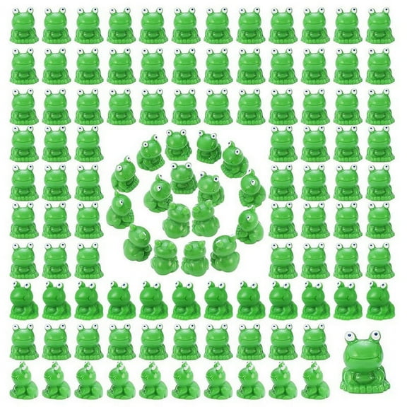 220 Pcs Mini Resin Frogs Miniature Tiny Figurines Tiny Frogs for Garden Moss Landscape DIY Craft Accessories