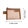 thumbnail image 3 of Bolsa de almacenamiento pequeña de malla transparente con múltiples compartimentos para cosméticos, joyería, papelería y artículos de viaje, ligera y portátil., 3 of 6