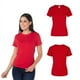 thumbnail image 2 of Playera Peso Completo para Dama, Color Rojo, 100% Algodón, 2 of 3