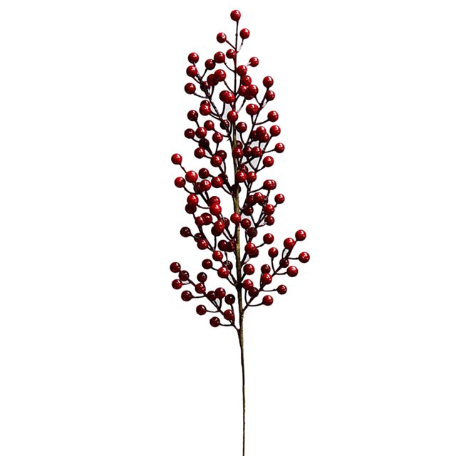 Artificial Holly Fruit Berry Branch Good Quality Plastic Emulation DIY Home Scrapbooking Decorations Dried Flowers