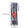 thumbnail image 4 of Extractor Jugo Carga USB Exprimidor Portátil 450 Ml para Oficina en Casa () Púrpura, 4 of 4