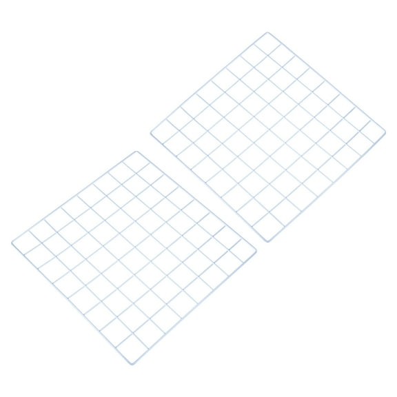 Uxcell 16"x16" Wire Grid Panel, 2 Pack Wall Grid Panels Board Photo Display Decor Hanging Organizer, White