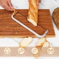 thumbnail image 3 of YMAM.LIGHT Bread Knife Handmade Bread Bow Knife 16" Serrated Bowl Knife, Aluminum Alloy Bread Saw Sourdough Knife Suit for Left & Right Handed People to Cut Baguettes Vegetables Fruits, 3 of 7